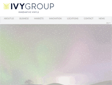 Tablet Screenshot of ivy-group.com